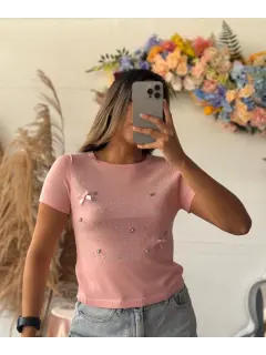 JM0171-701711 BLUSA TEJIDO MANGA CORTA ❌AGOTADO❌