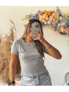 JM0171-701711 BLUSA TEJIDO MANGA CORTA ❌AGOTADO❌