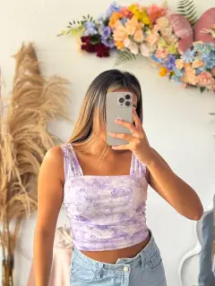 HZS120-061206 BLUSA CON TRANSPARENCIA ❗BAJO PRECIO❗